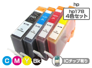 hp ヒューレット・パッカード 互換インク HP178XL-4PK 4色パック増量版