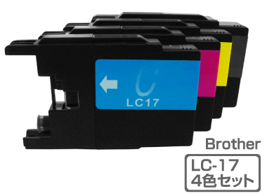 ブラザー 互換インク LC17-4PK 4色パック